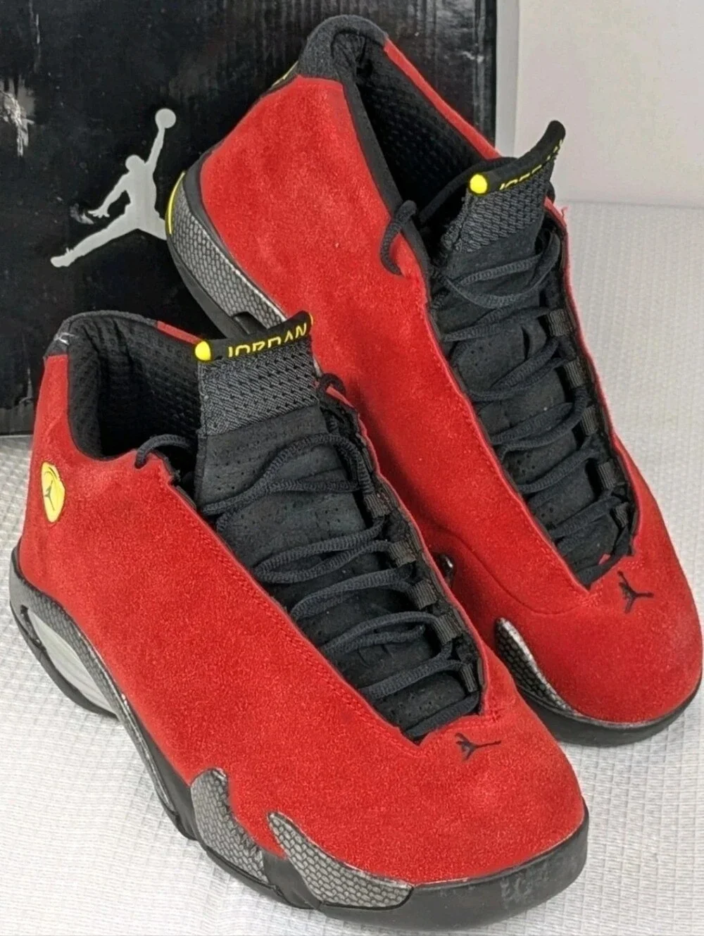 Air Jordan Retro 14 Sz 11 Low Men’s Sneakers - Red/Black  Beat Up Box No Sticker